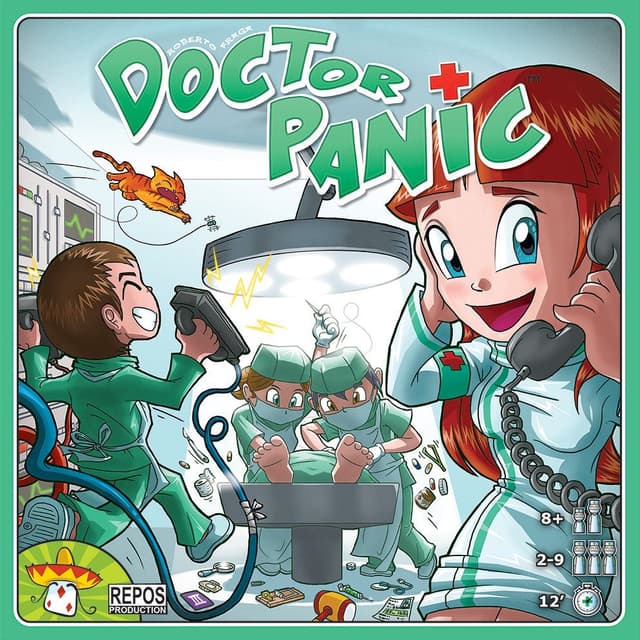 Portada juego de mesa Doctor Panic