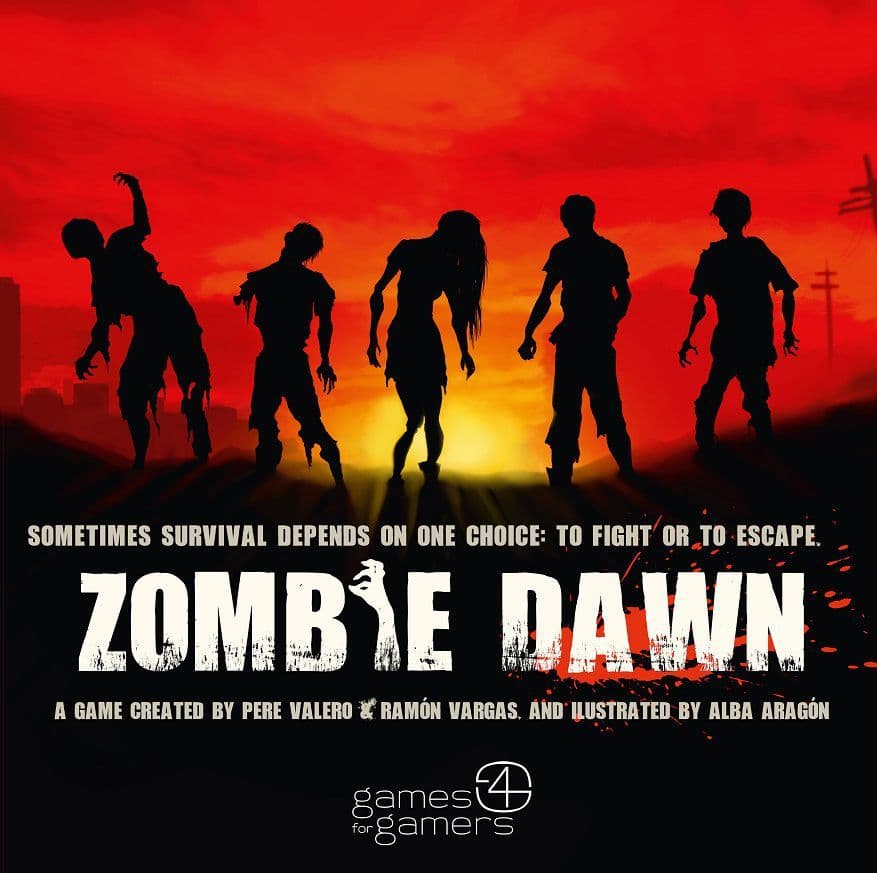 Portada juego de mesa Amanecer Zombi