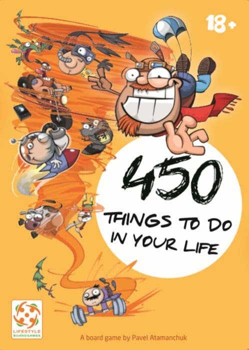 Portada juego de mesa 450 Cosas que hacer en tu vida