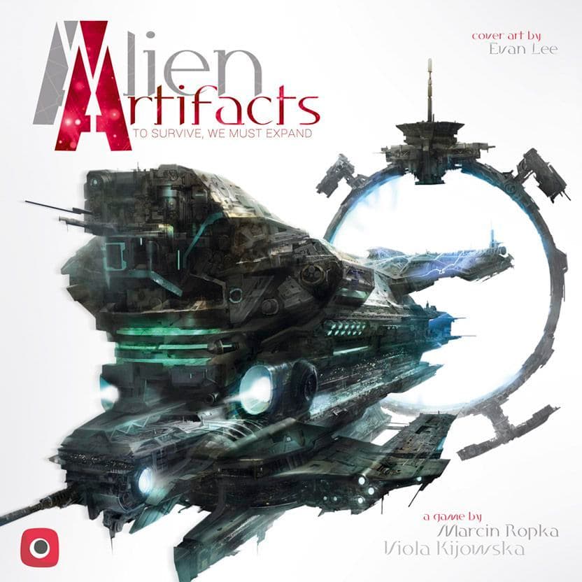 Portada juego de mesa Alien Artifacts