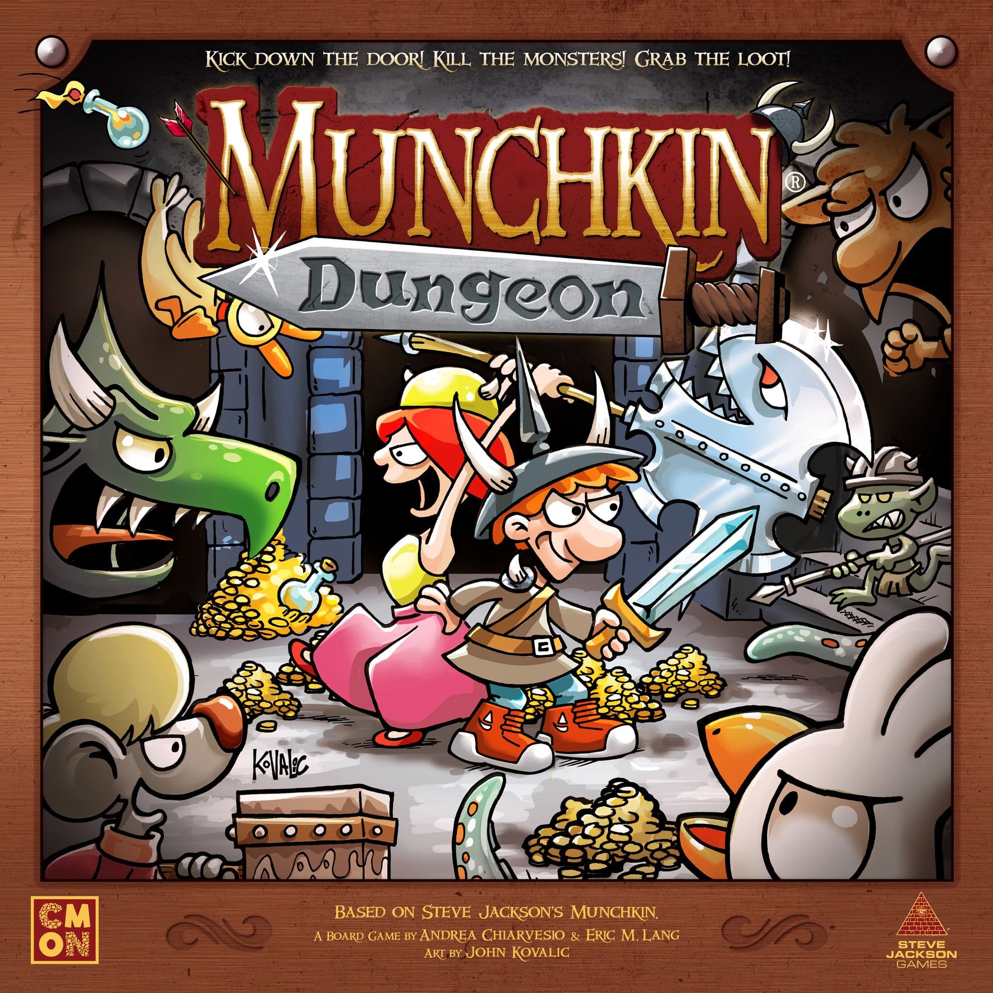 Portada juego de mesa Munchkin Dungeon