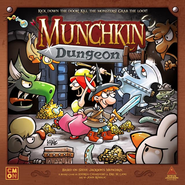Portada juego de mesa Munchkin Dungeon