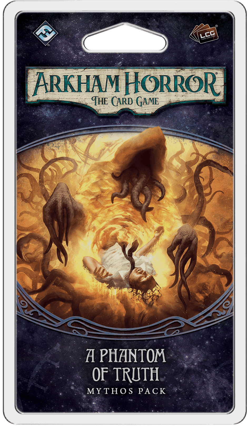Portada juego de mesa Arkham Horror: El Juego de Cartas – El Fantasma de la Verdad: Pack de Mitos