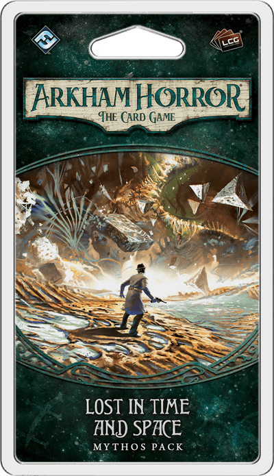 Portada juego de mesa Arkham Horror: El Juego de Cartas – Perdidos en el Tiempo y el Espacio: Paquete de Mitos