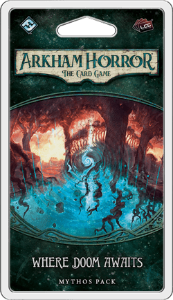 Portada juego de mesa Arkham Horror: El Juego de Cartas – Donde Aguarda la Perdición: Paquete de Mitos