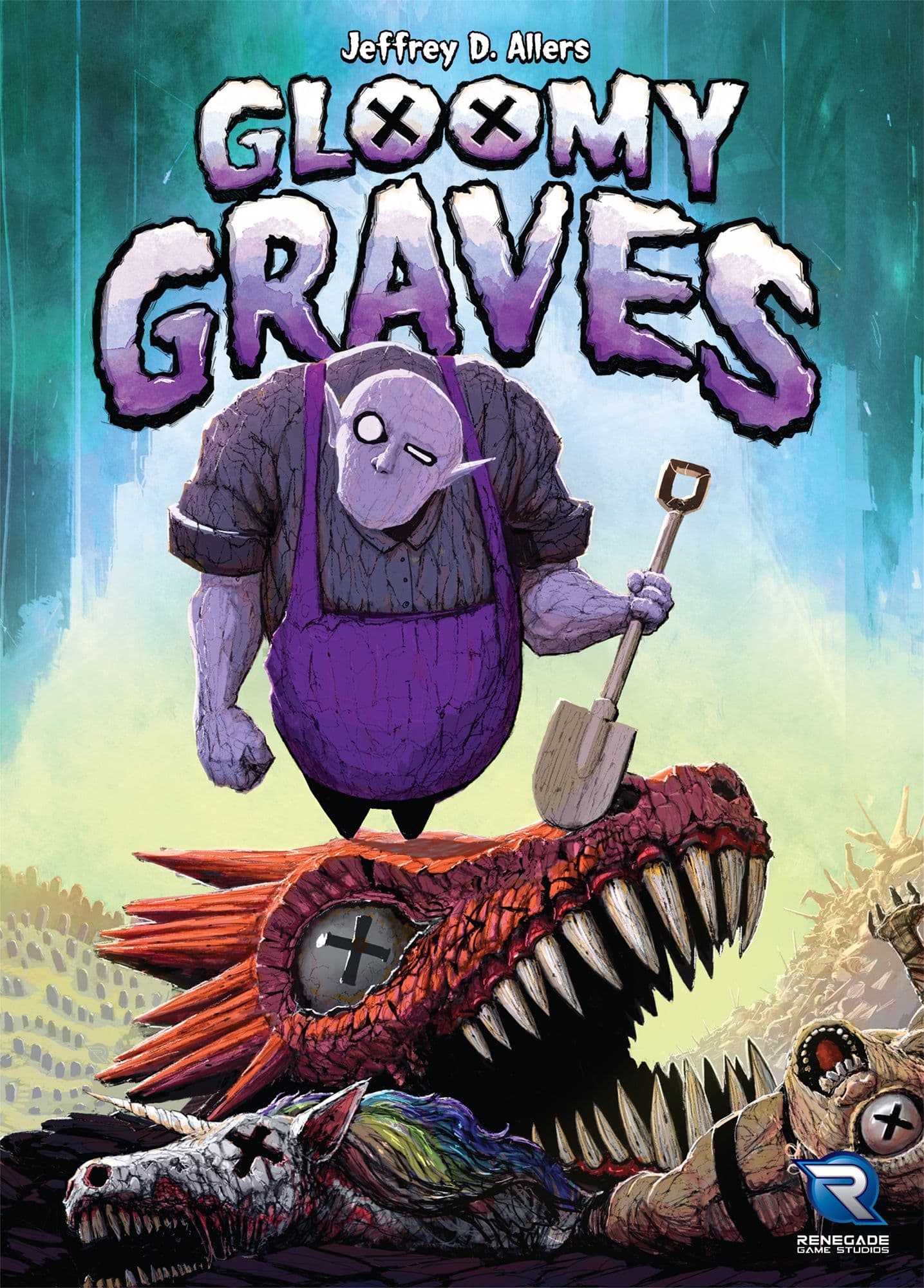 Portada juego de mesa Gloomy Graves