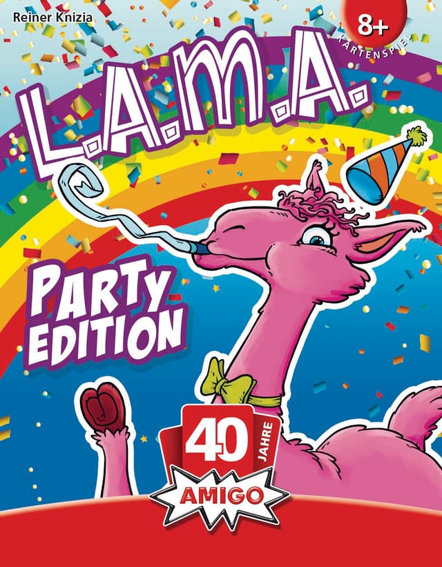 Portada juego de mesa L.A.M.A. Party Edition