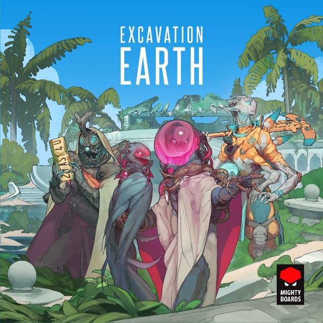 Portada juego de mesa Excavación Tierra
