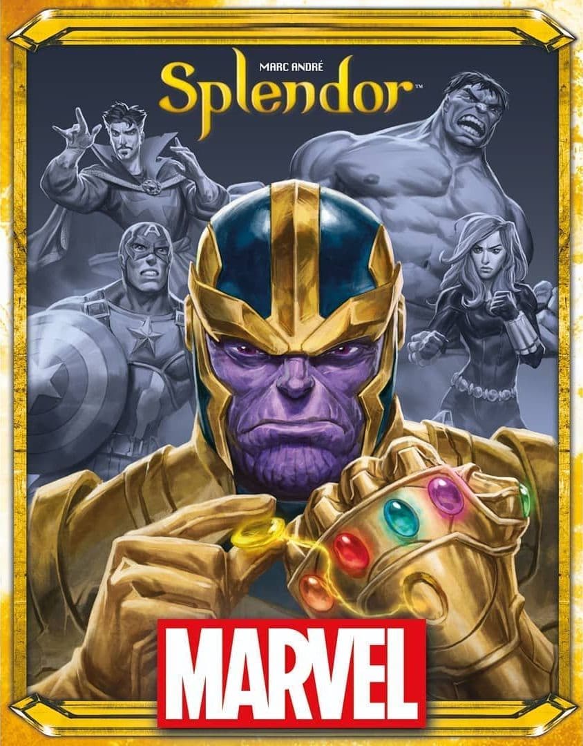 Portada juego de mesa Splendor Marvel