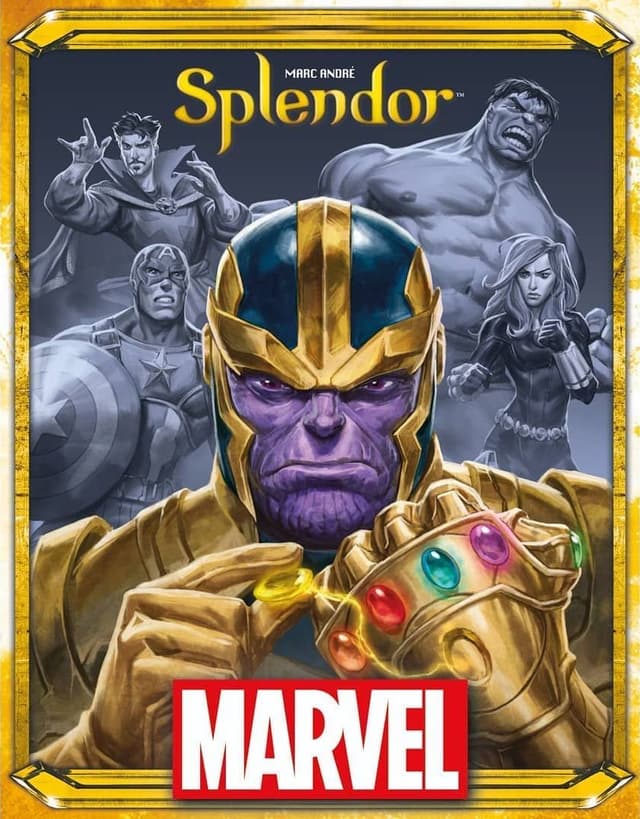 Portada juego de mesa Splendor Marvel
