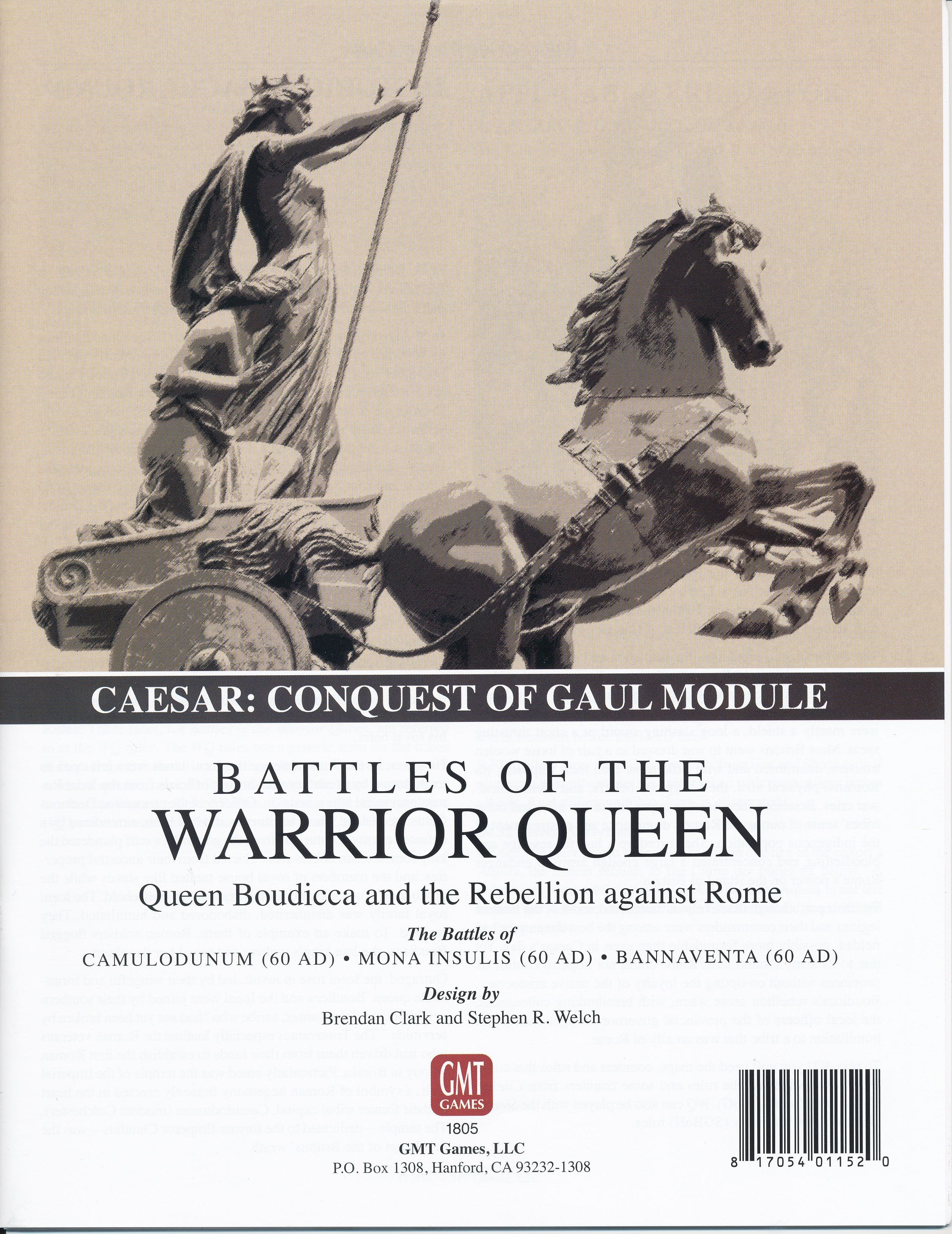 Portada juego de mesa Battles of the Warrior Queen