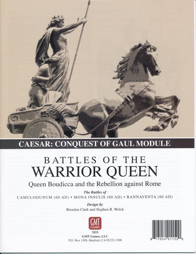 Portada juego de mesa Battles of the Warrior Queen