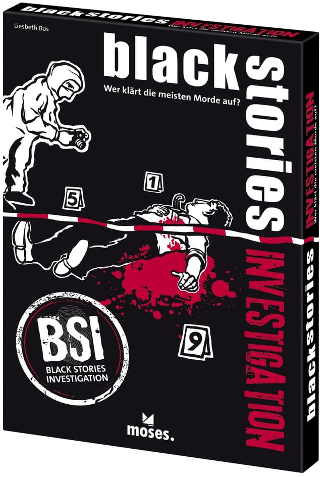 Portada juego de mesa Black Stories: Investigación