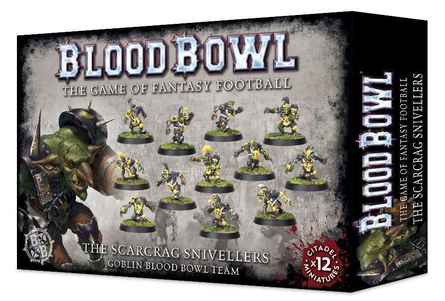 Portada juego de mesa Blood Bowl (2016 edition): The Scarcrag Snivellers – Goblin Blood Bowl Team