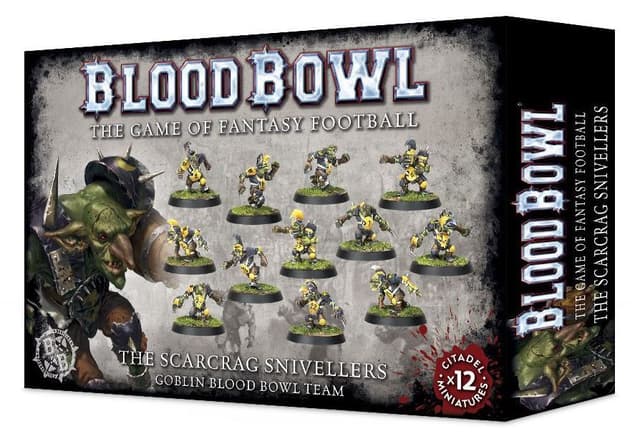 Portada juego de mesa Blood Bowl (2016 edition): The Scarcrag Snivellers – Goblin Blood Bowl Team