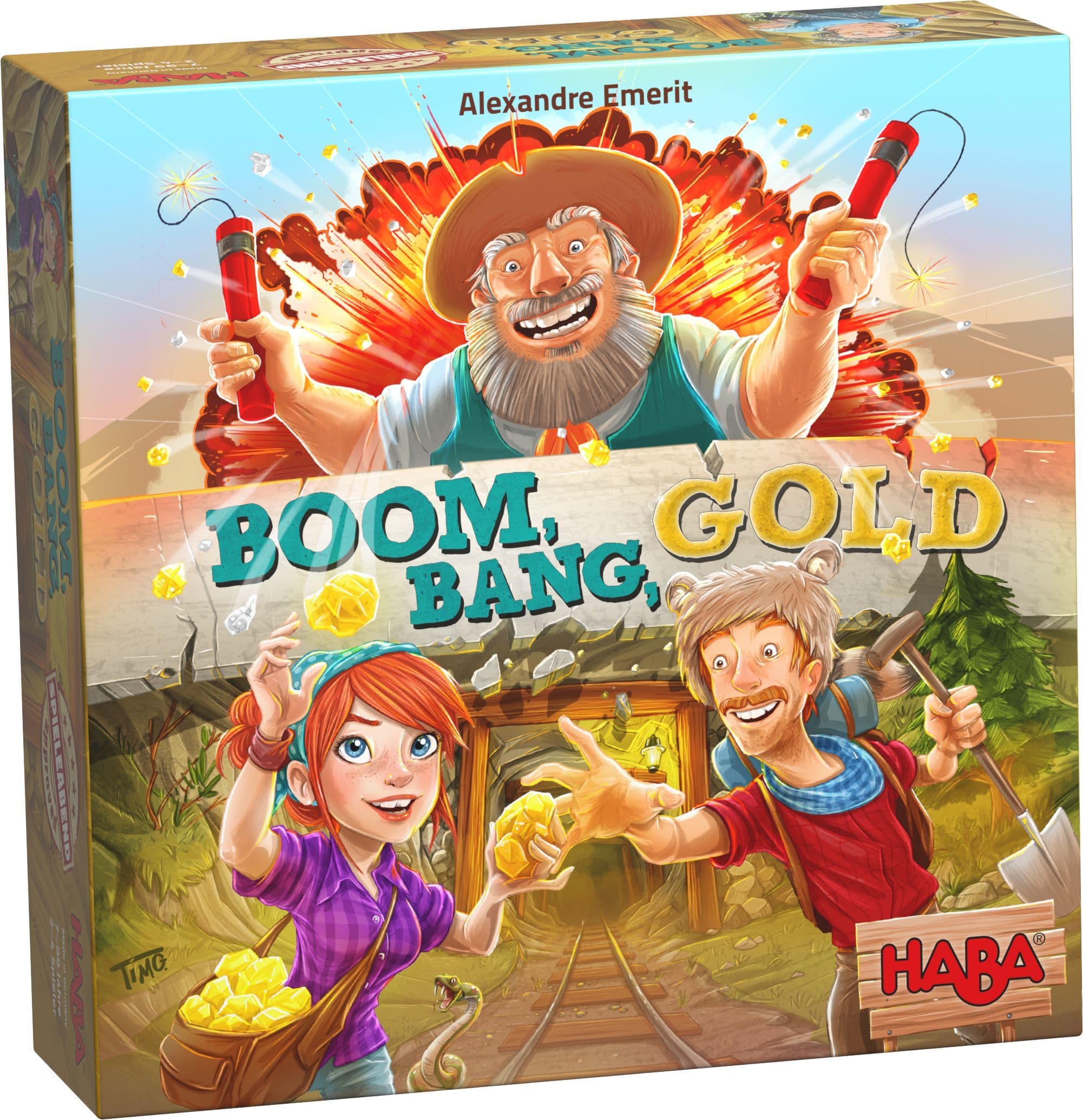 Portada juego de mesa Boom, Bang, Oro