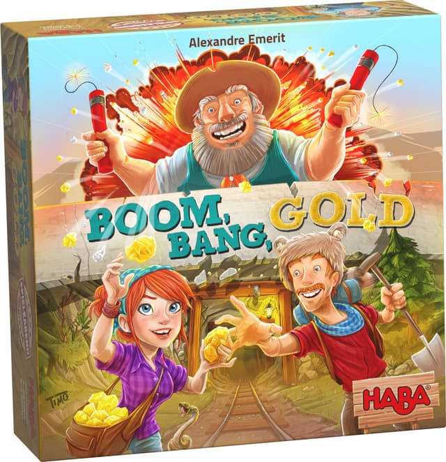 Portada juego de mesa Boom, Bang, Oro