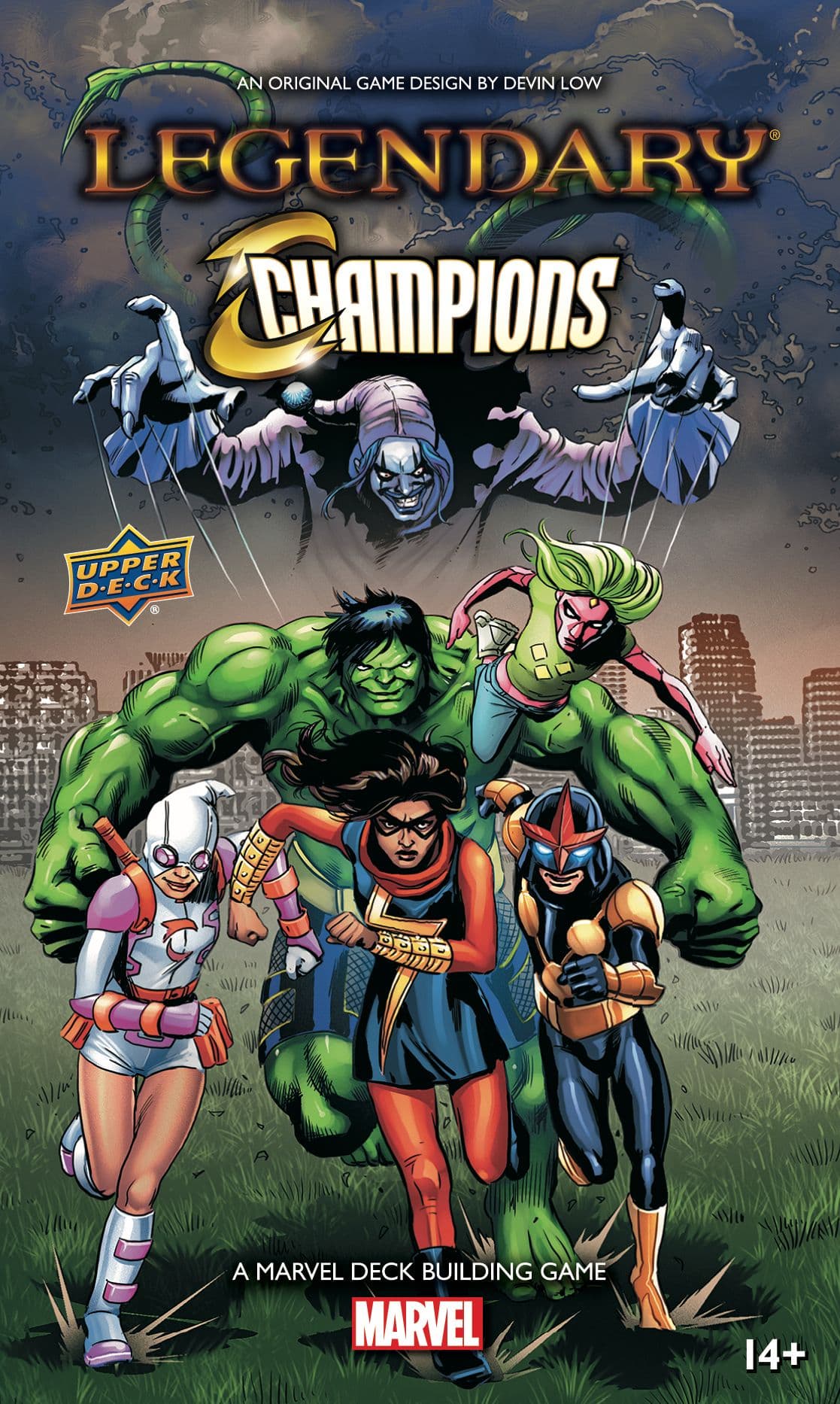 Portada juego de mesa Legendary: A Marvel Deck Building Game – Champions