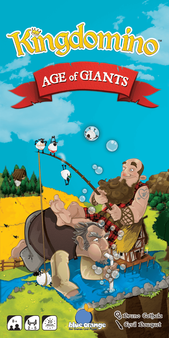 Portada juego de mesa Kingdomino: Age of Giants