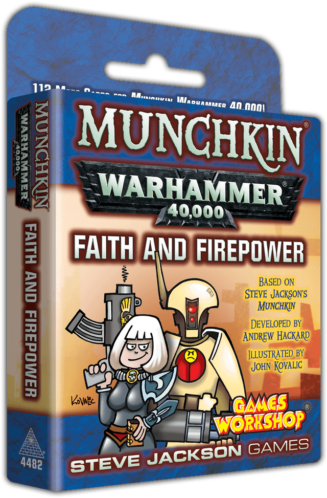 Portada juego de mesa Munchkin Warhammer 40,000: Faith and Firepower
