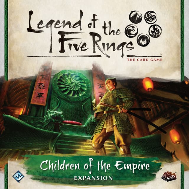 Portada juego de mesa La Leyenda de los Cinco Anillos: Hijos del Imperio