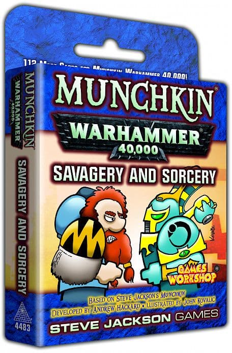 Portada juego de mesa Munchkin Warhammer 40.000: Salvajismo y hechicería