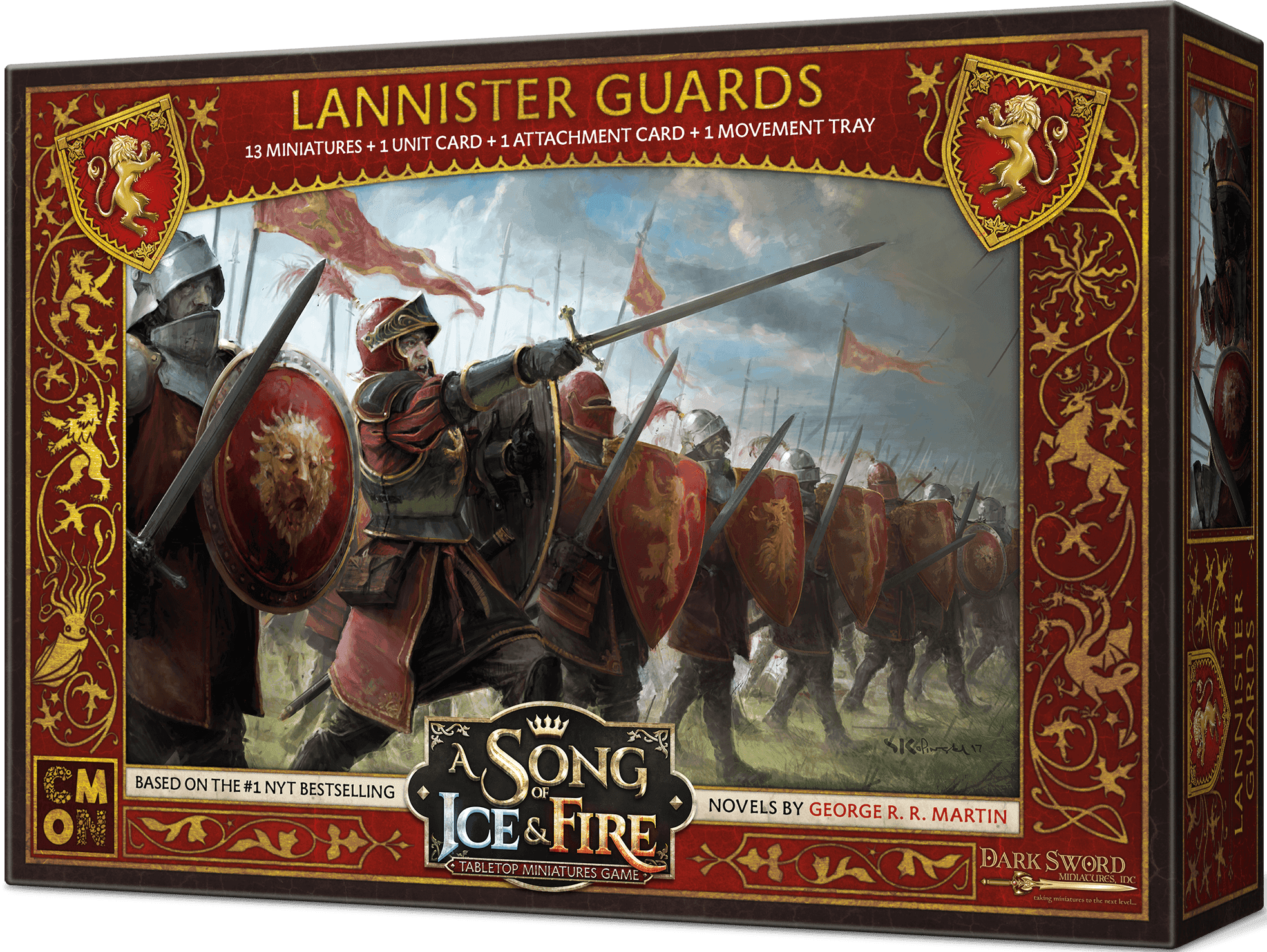 Portada juego de mesa Canción de hielo y fuego: Guardias Lannister