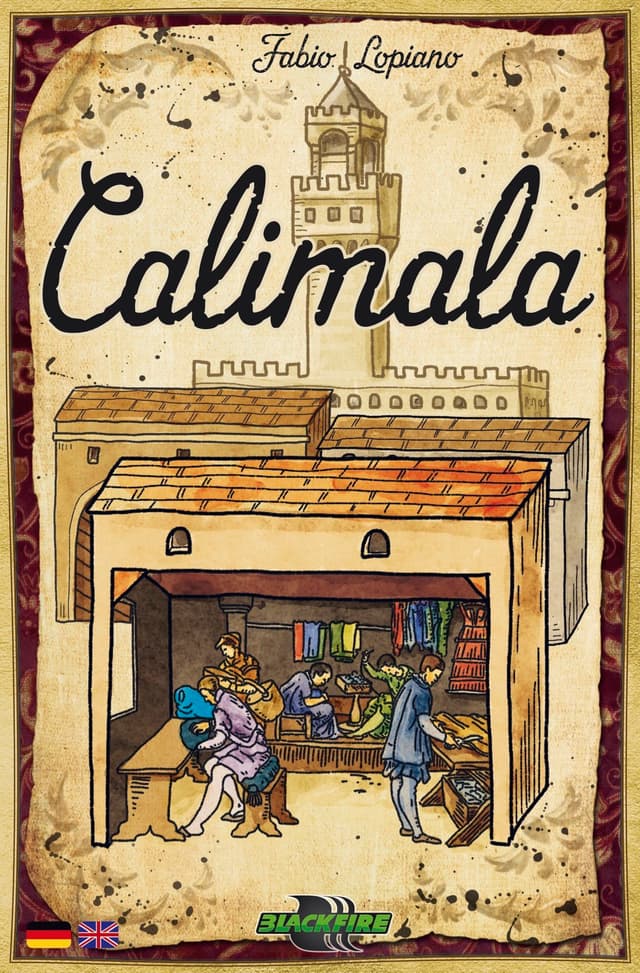 Portada juego de mesa Calimala