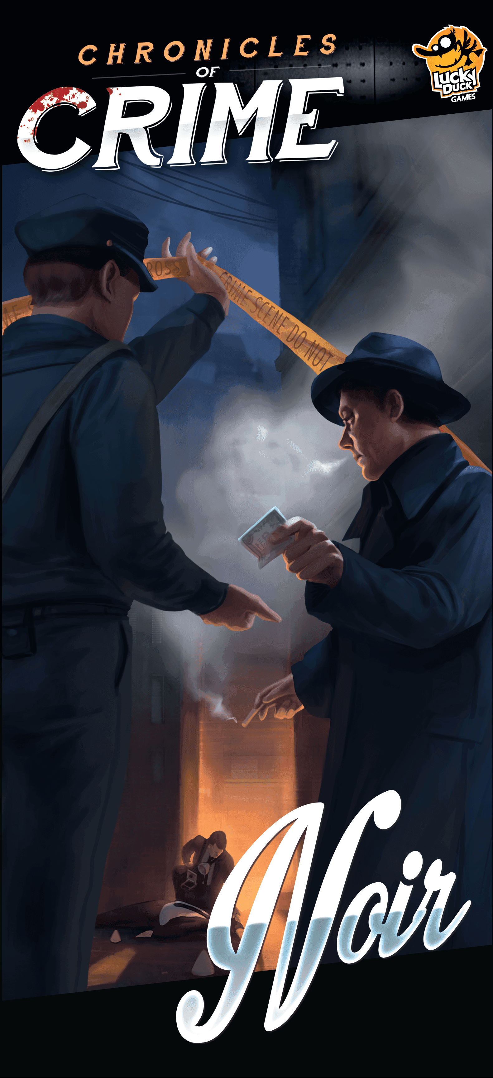Portada juego de mesa Crónicas del Crimen: Noir