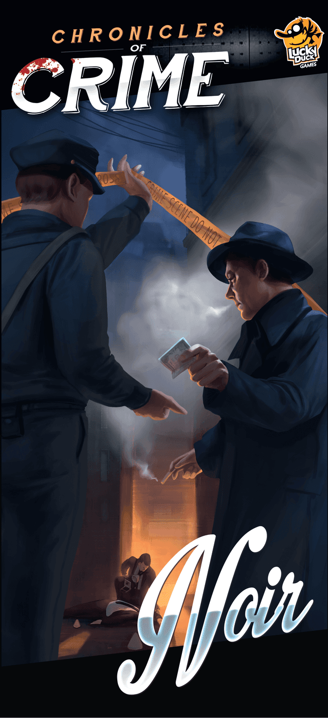 Portada juego de mesa Crónicas del Crimen: Noir