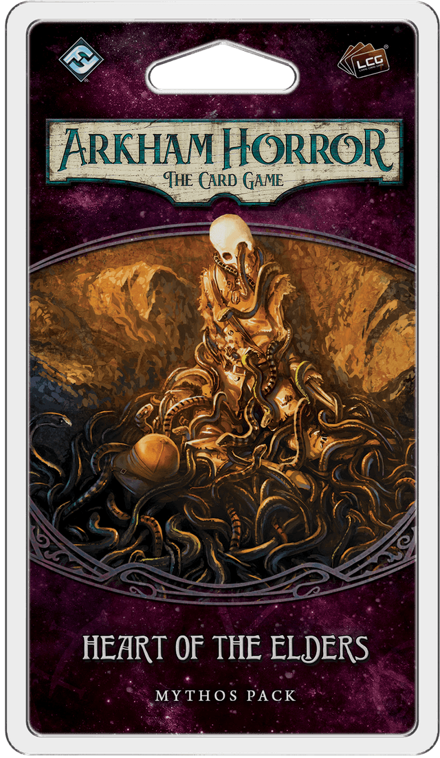 Portada juego de mesa Arkham Horror: El Juego de Cartas – El Corazón de los Ancianos: Pack de Mitos