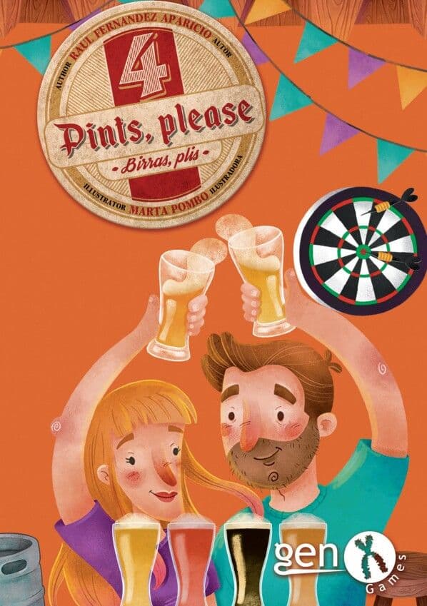 Portada juego de mesa 4 Pints, Please