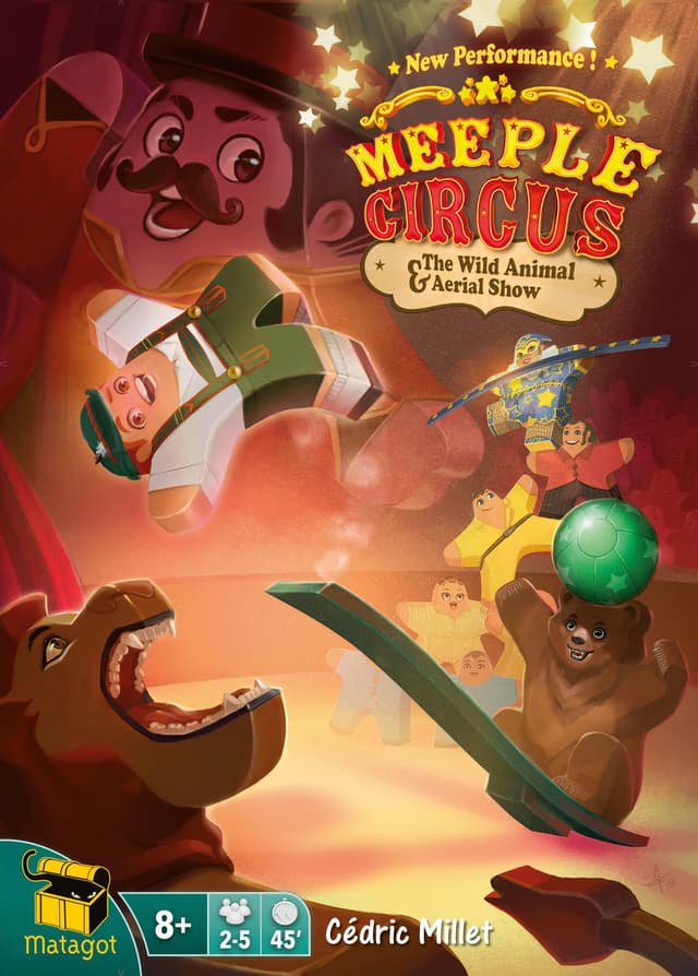 Portada juego de mesa Meeple Circus: The Wild Animal & Aerial Show