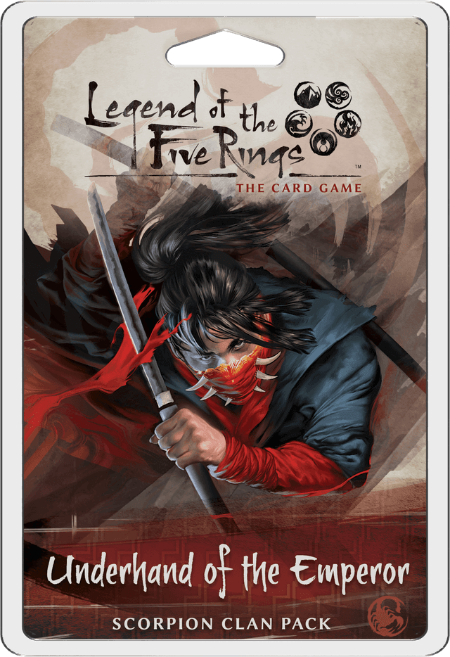 Portada juego de mesa La Leyenda de los Cinco Anillos: El Juego de Cartas – La Mano Oculta del Emperador