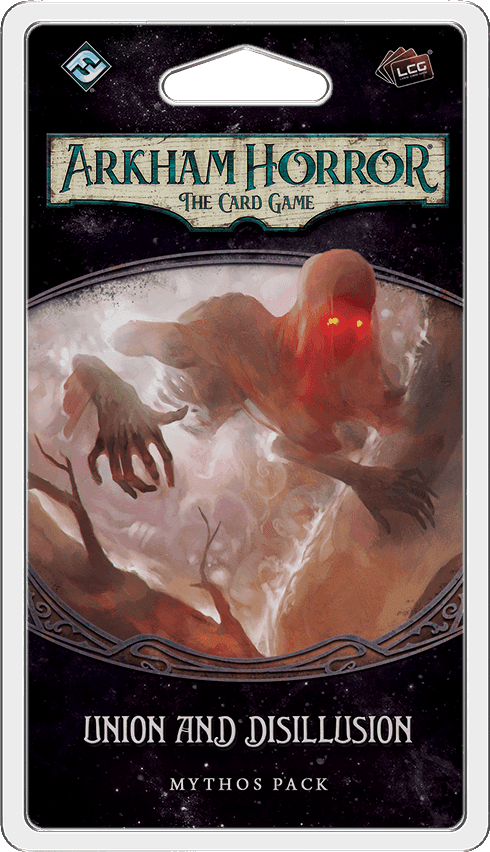 Portada juego de mesa Arkham Horror: El Juego de Cartas – Unión y Desilusión: Pack de Mitos