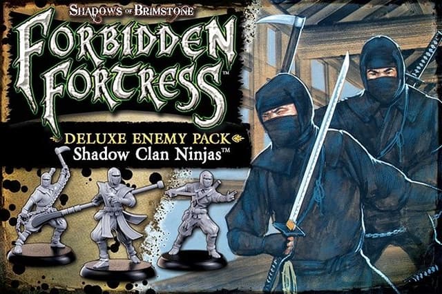 Portada juego de mesa Shadows of Brimstone: Shadow Clan Ninja Deluxe Enemy Pack
