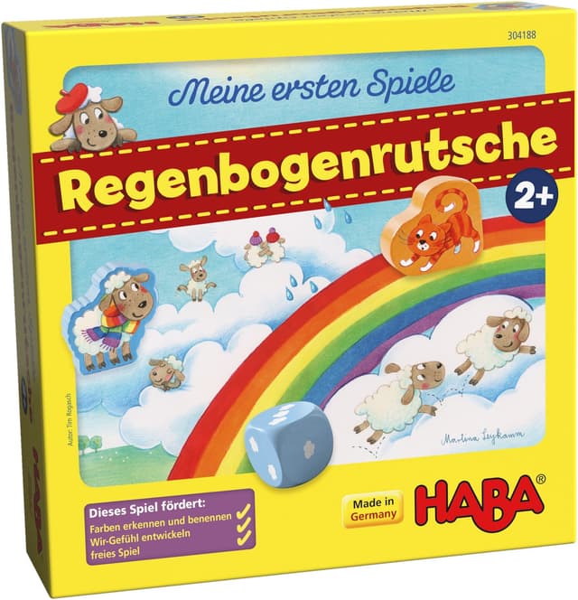 Portada juego de mesa Mis primeros Juegos: El tobogan Arco Iris