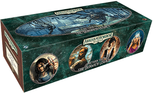 Portada juego de mesa Arkham Horror: El Juego de Cartas – Regreso a El Legado de Dunwich