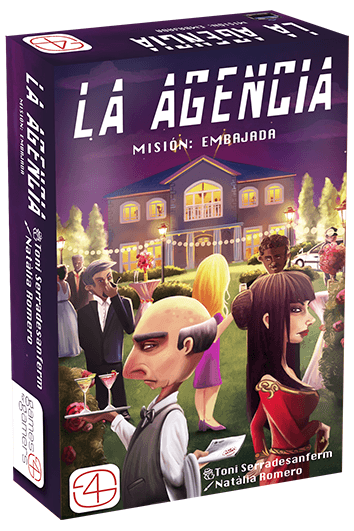 Portada juego de mesa La Agencia: Misión Embajada