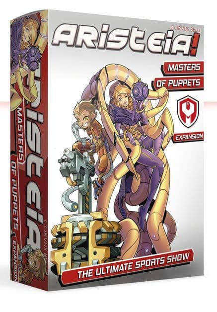 Portada juego de mesa Aristeia!: Masters of Puppets