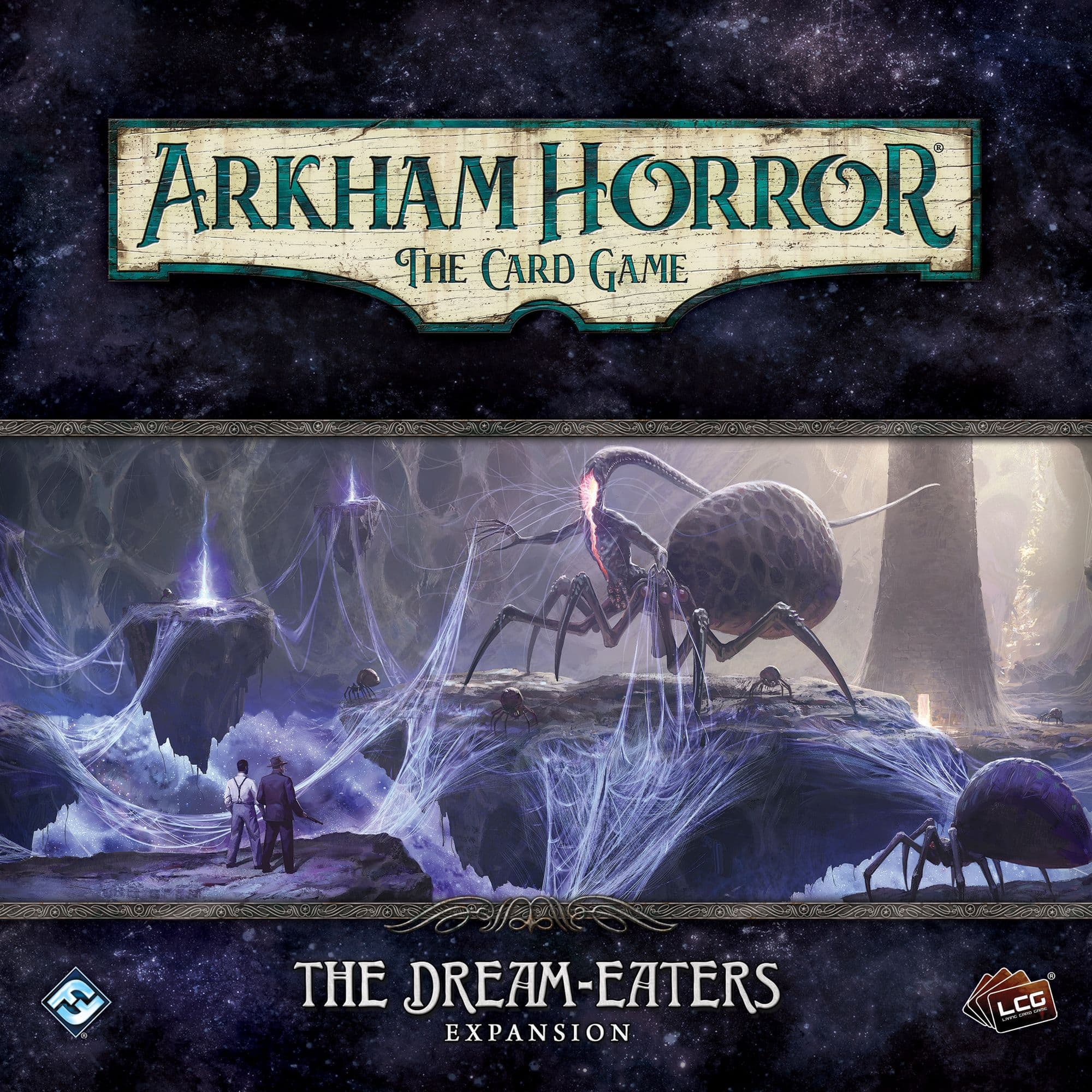 Portada juego de mesa Arkham Horror: El Juego de Cartas – Los Devoradores de Sueños: Expansión