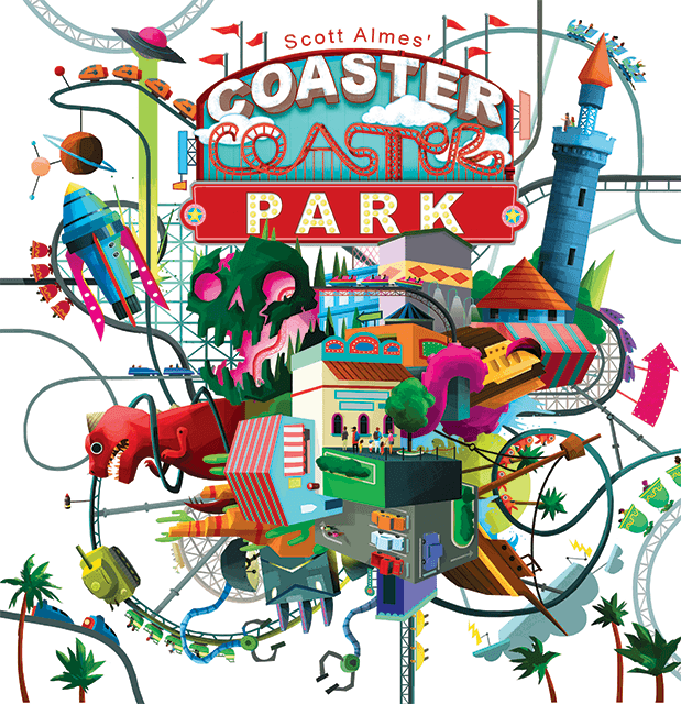 Portada juego de mesa Coaster Park