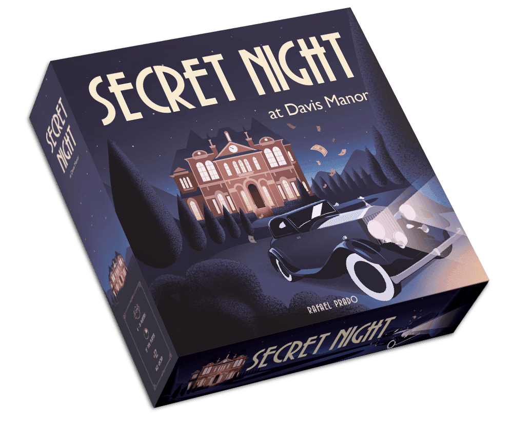 Portada juego de mesa One Night at Davis Manor