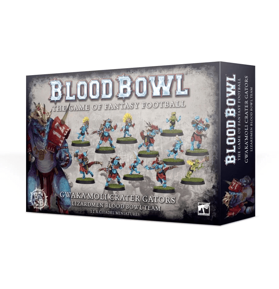 Portada juego de mesa Blood Bowl (2016 edition): Gwaka'moli Crater Gators – Lizardmen Blood Bowl Team