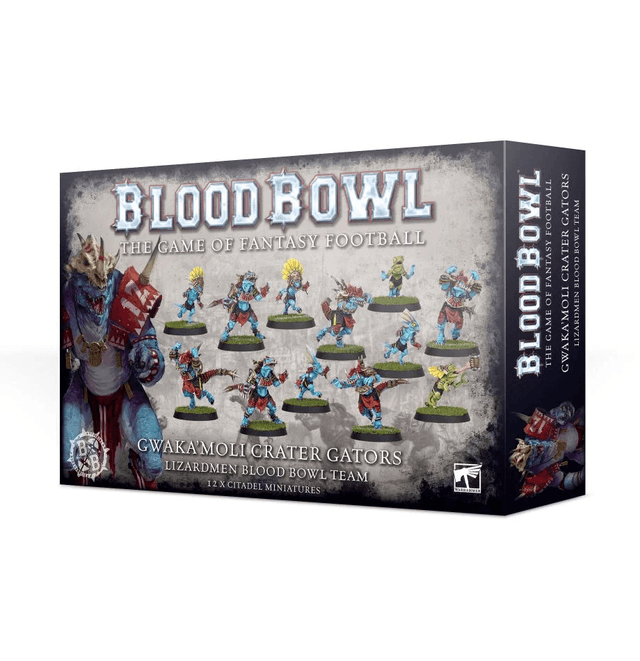 Portada juego de mesa Blood Bowl (2016 edition): Gwaka'moli Crater Gators – Lizardmen Blood Bowl Team