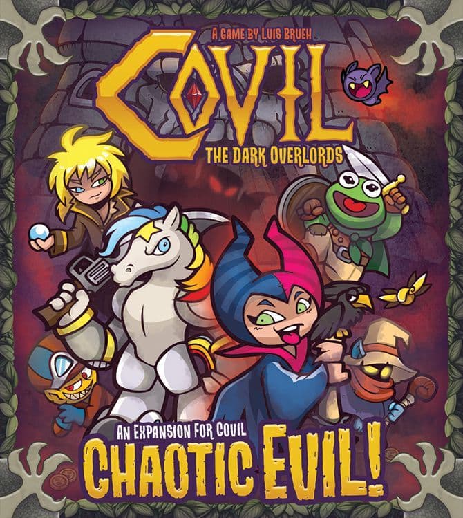 Portada juego de mesa Covil: Los Señores Oscuros – Maldad Caótica!