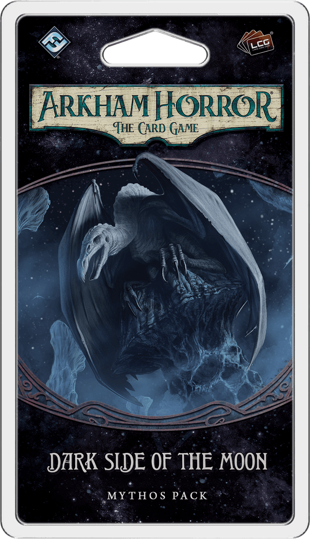 Portada juego de mesa Arkham Horror: El Juego de Cartas – El Lado Oscuro de la Luna: Pack de Mitos