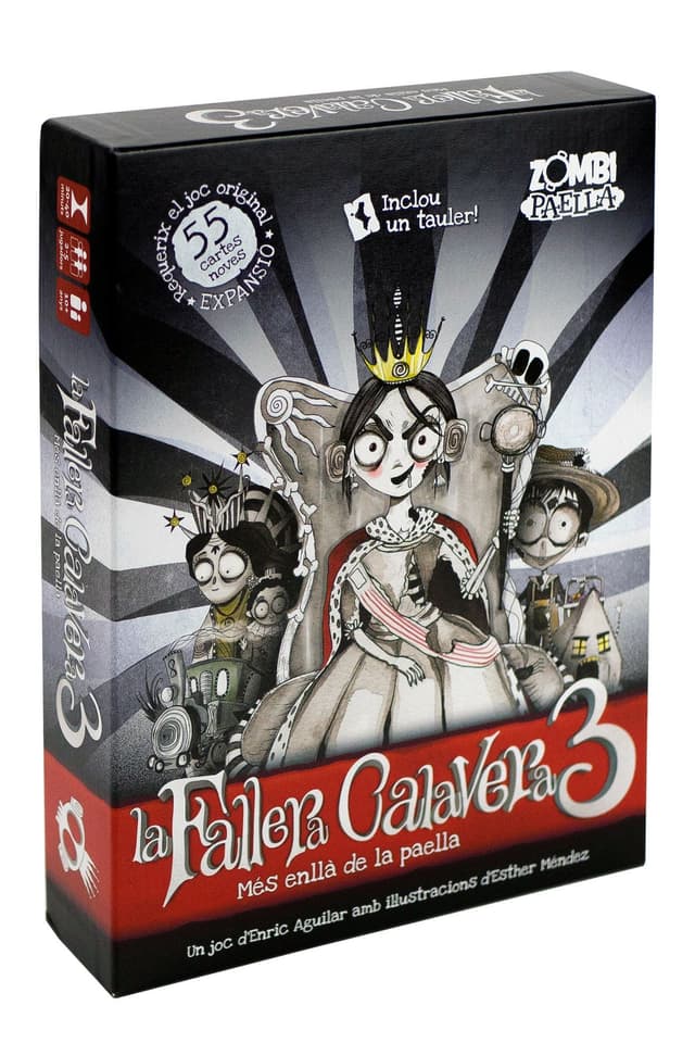 Portada juego de mesa La Fallera Calavera 3: més enllà de la paella