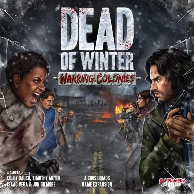 Portada juego de mesa Dead of Winter: Colonias en Guerra