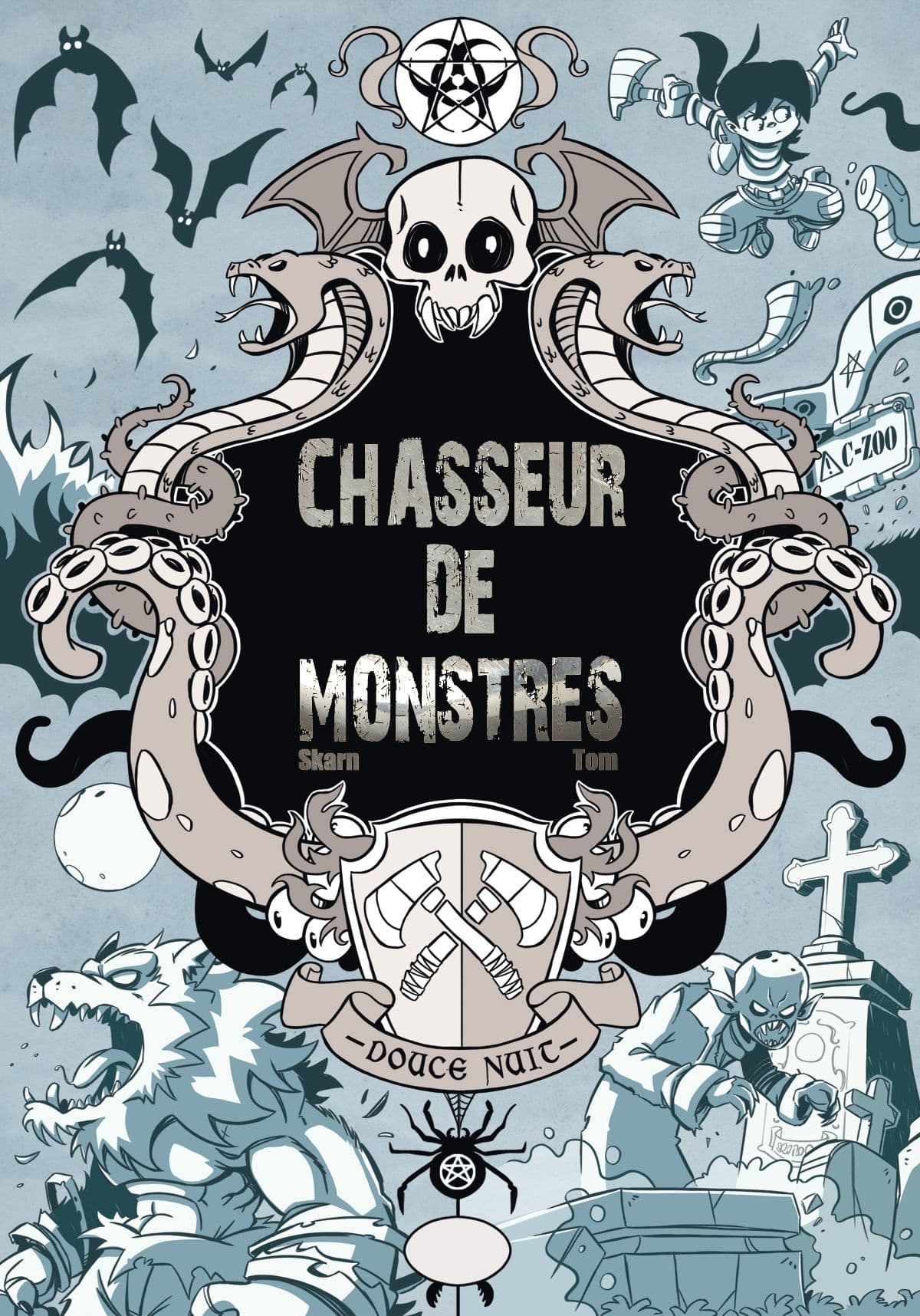 Portada juego de mesa Cazadores de Monstruos